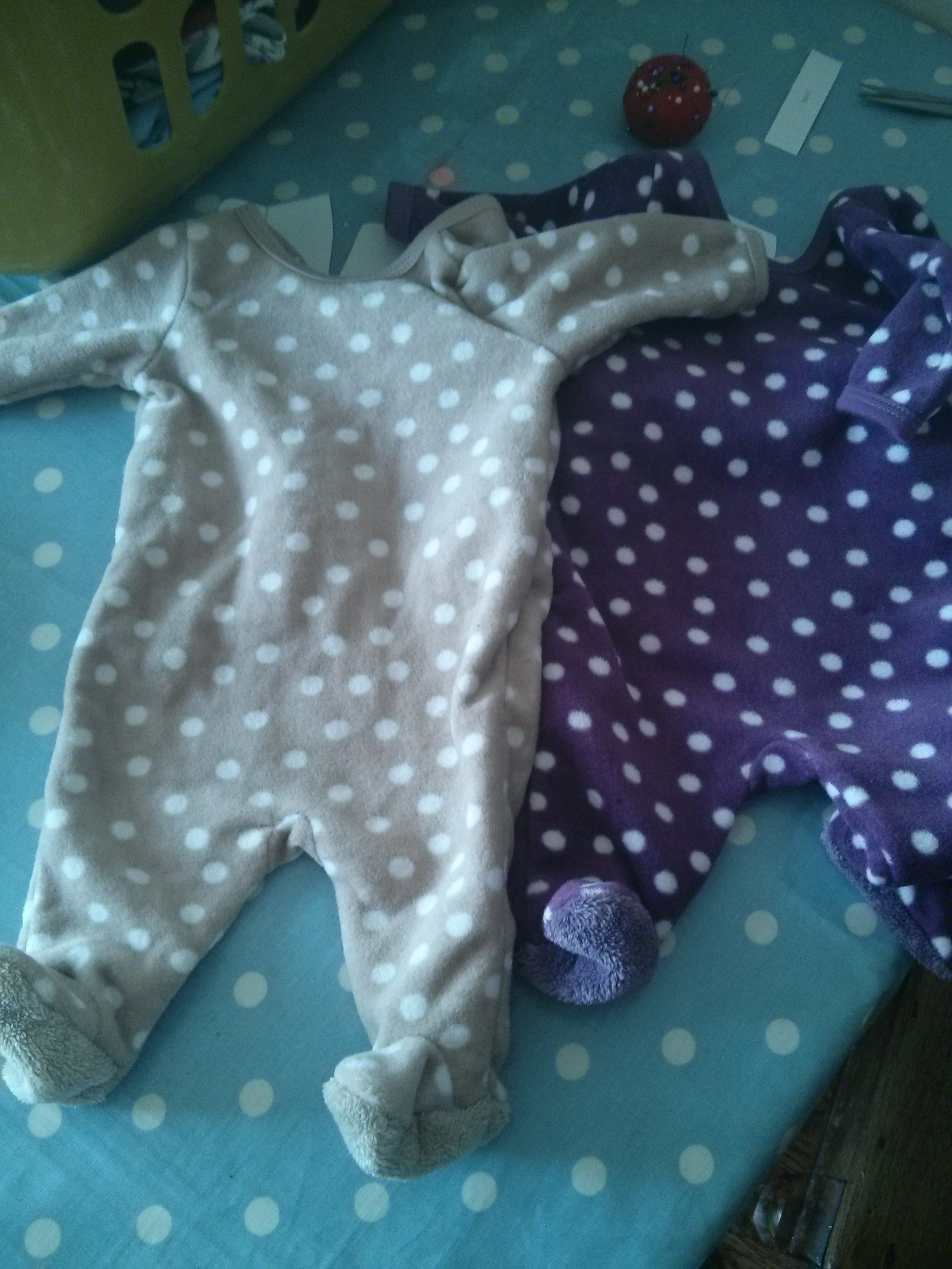 2 cute soft onesies -  From Onesie to Stuffed Toy Elephant