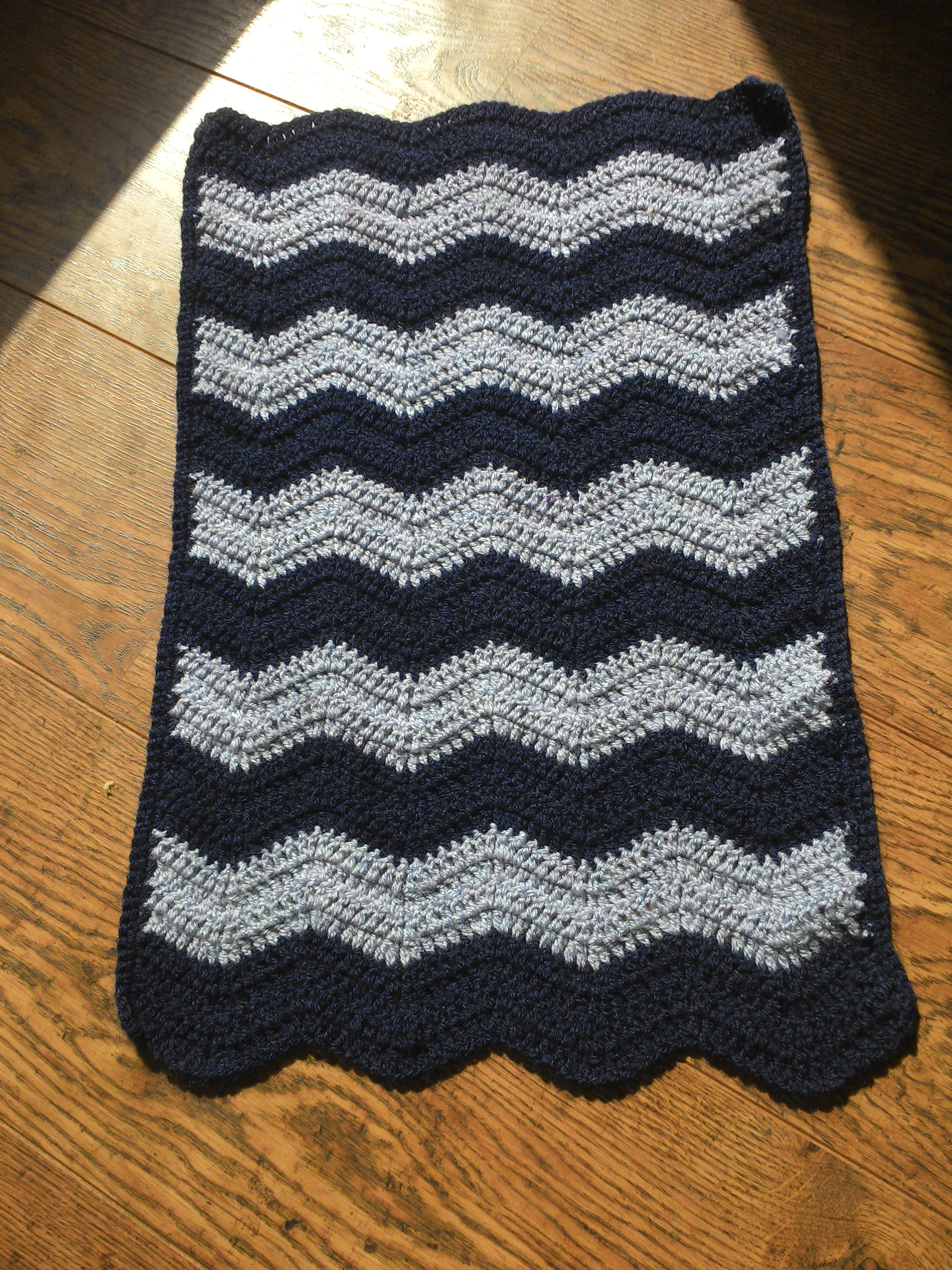 ripple baby blanket crochet