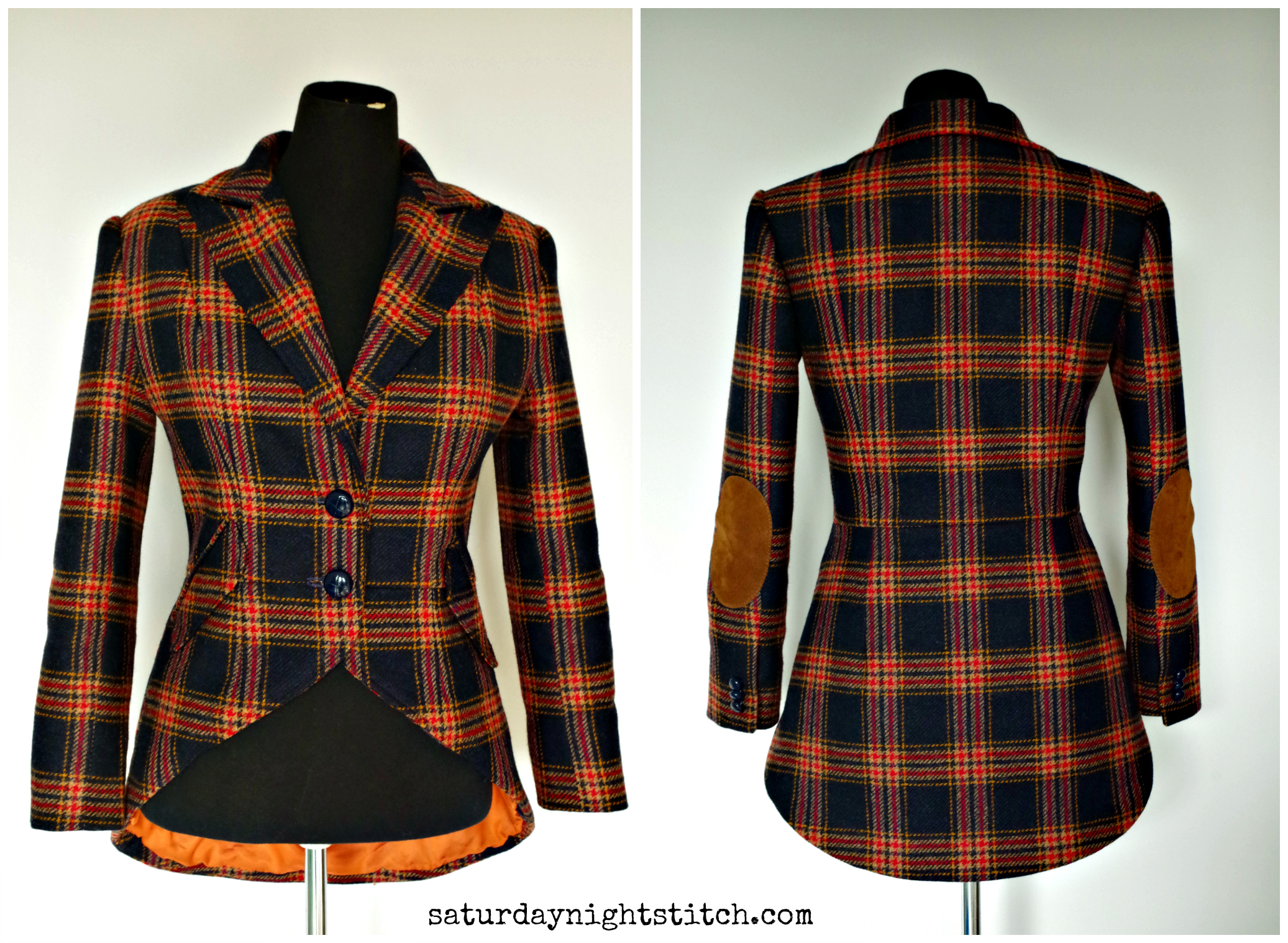 Vogue 8601- tailored jacket and graduating - saturday night stitch